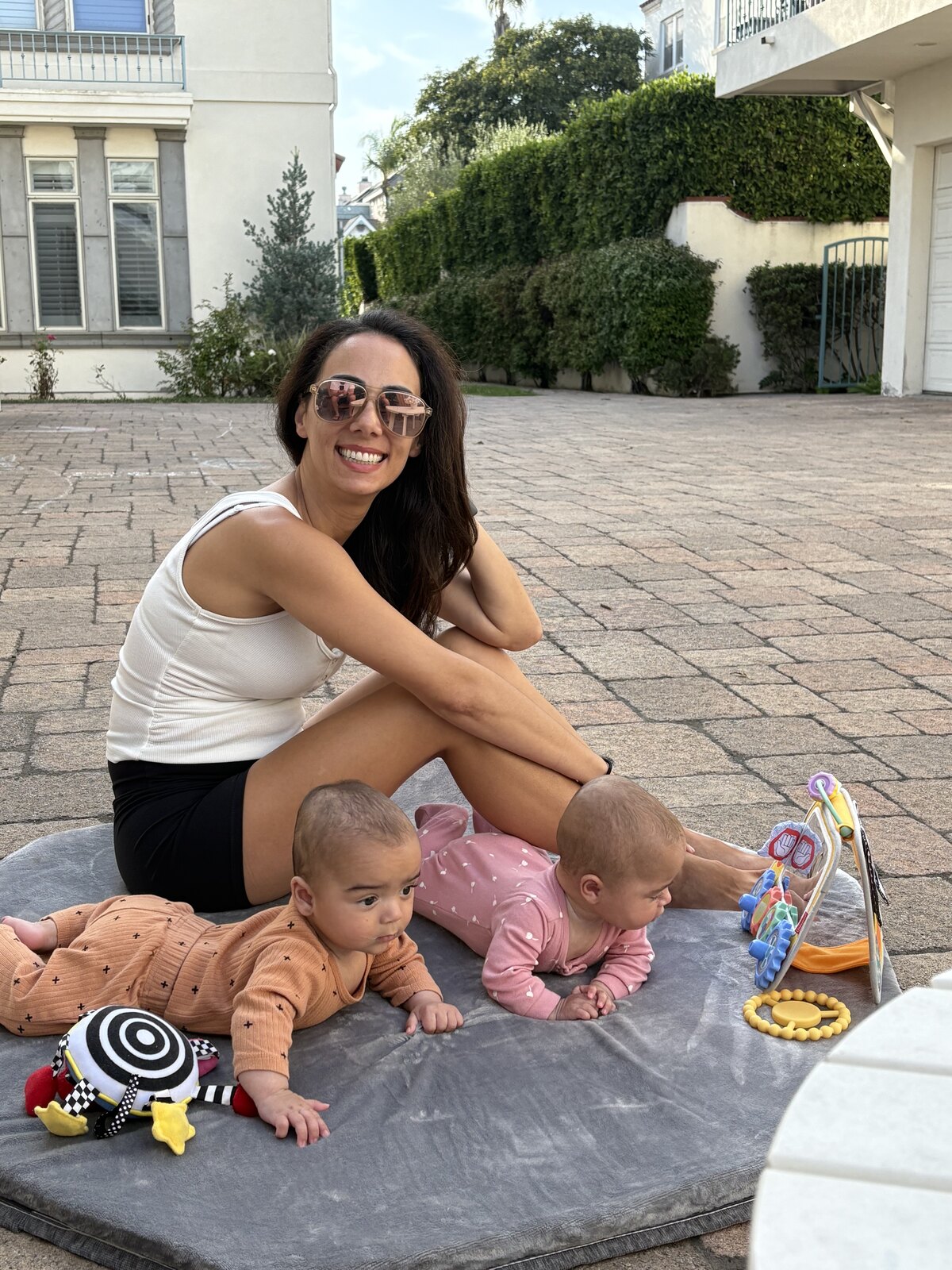 Jess with the twins