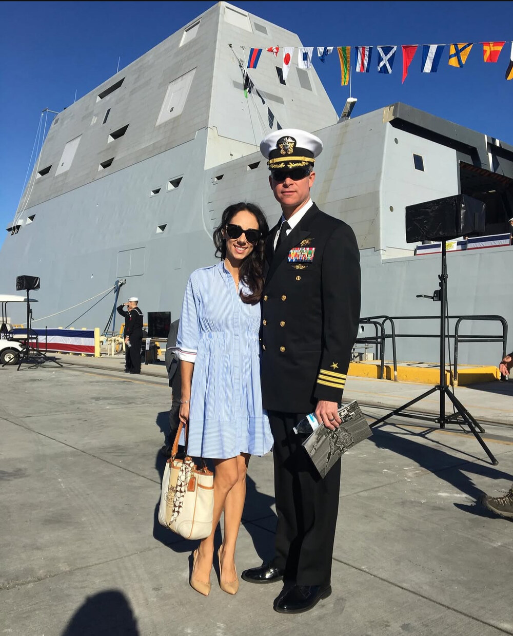 Brian and Jess at a ship event